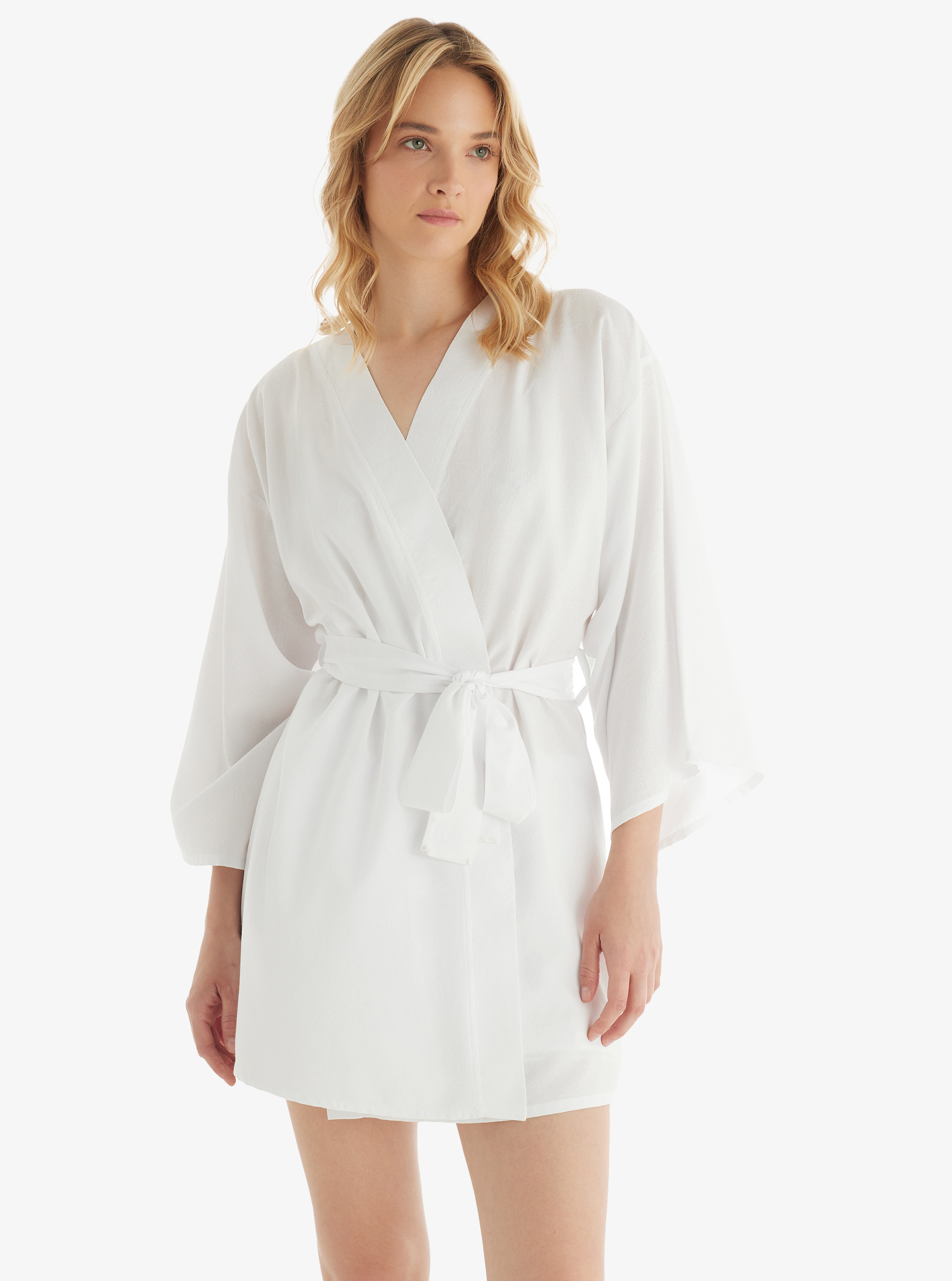 Kadın Sabahlık 51829 - Beyaz - 1