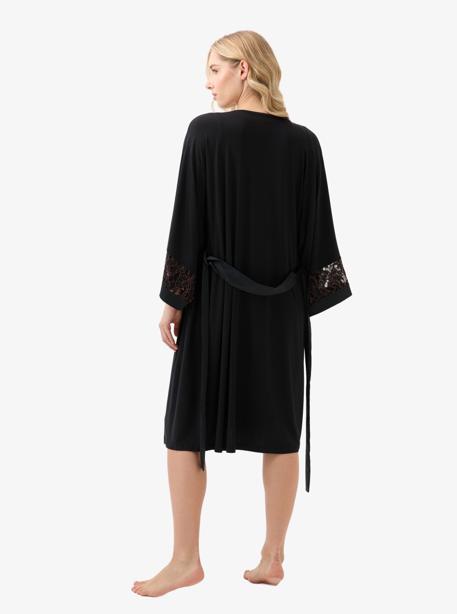 Kadın Sabahlık 51900 - Siyah - 7