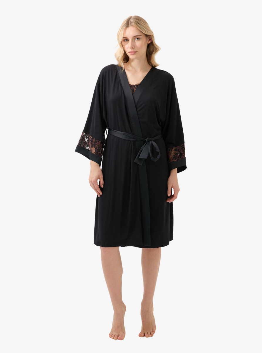 Kadın Sabahlık 51900 - Siyah - 8