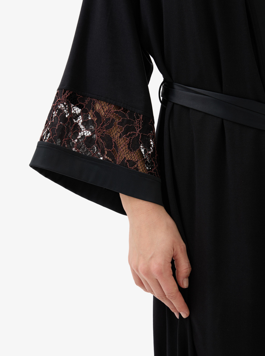 Kadın Sabahlık 51900 - Siyah - 4