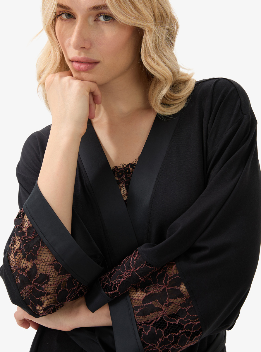 Kadın Sabahlık 51900 - Siyah - 3