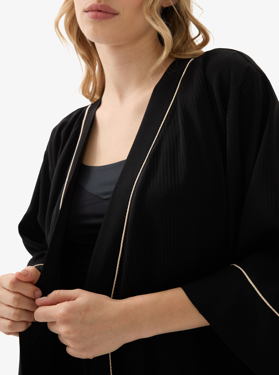 Kadın Sabahlık 51908 - Siyah - 3