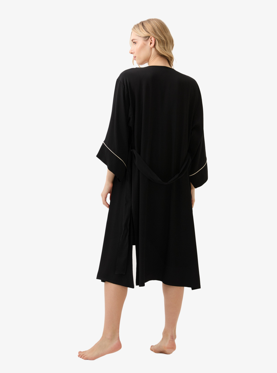 Kadın Sabahlık 51908 - Siyah - 7
