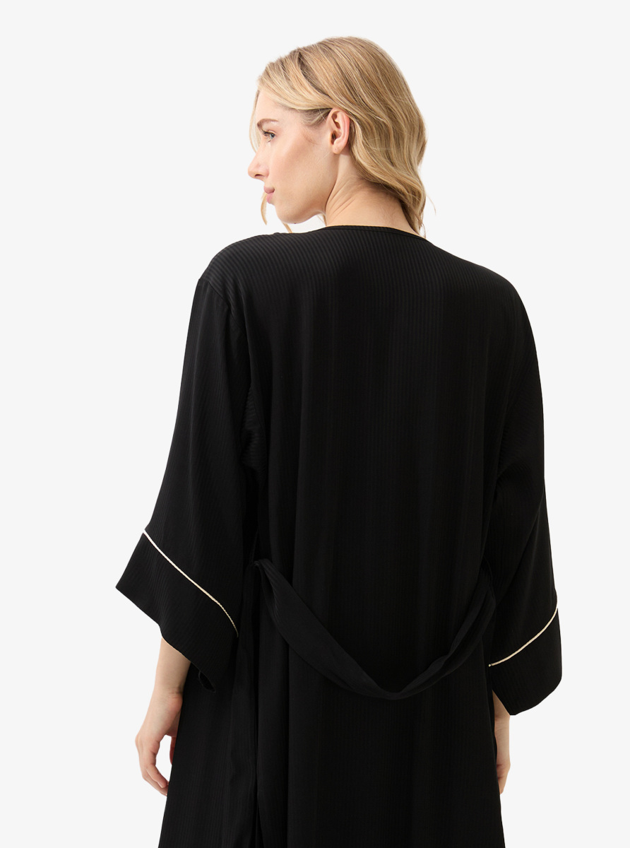 Kadın Sabahlık 51908 - Siyah - 2