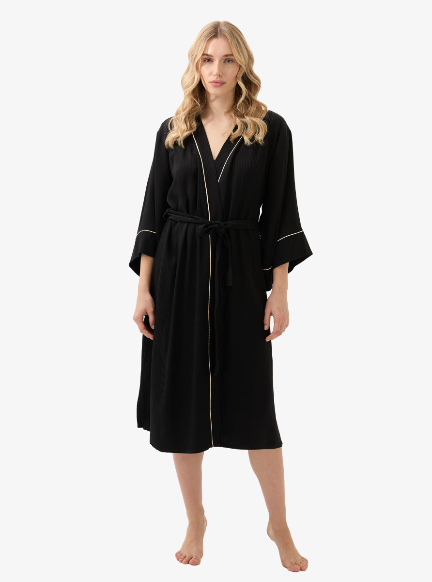 Kadın Sabahlık 51908 - Siyah - 8