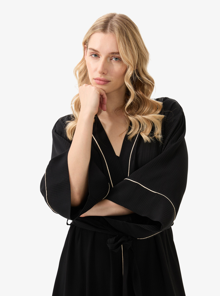 Kadın Sabahlık 51908 - Siyah - Blackspade