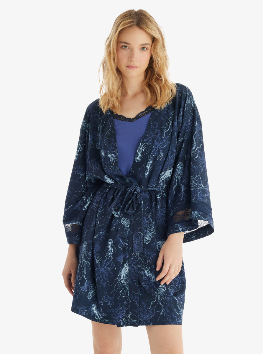 Kadın Sabahlık 60534 - Desenli - 1