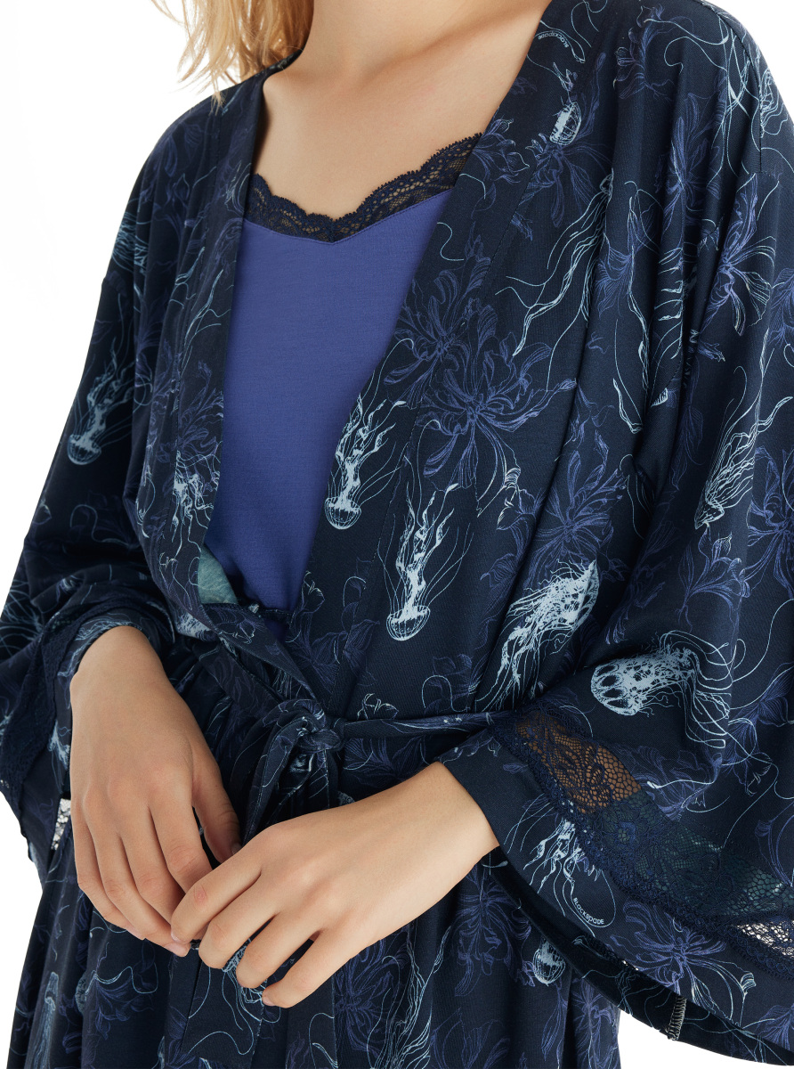 Kadın Sabahlık 60534 - Desenli - 4