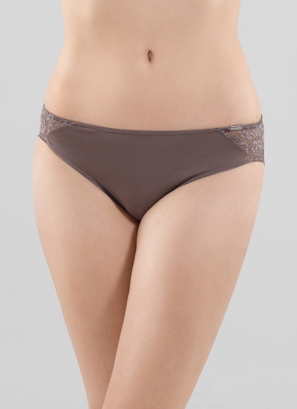 Kadın Modal Elastan Slip 1349 - Kahverengi - 1