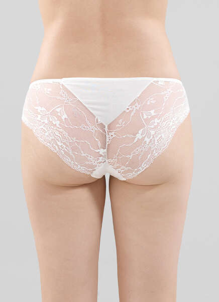 Kadın Modal Elastan Slip 1349 - Krem - 3