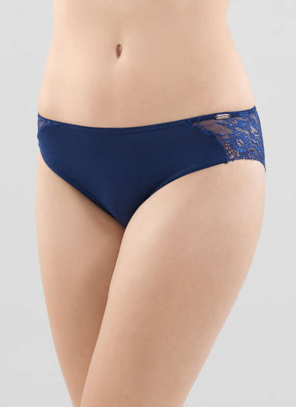 Kadın Modal Elastan Slip 1349 - Lacivert - 4