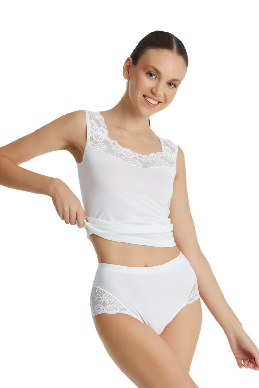 Kadın Slip Külot 1333 - Beyaz - Blackspade (1)