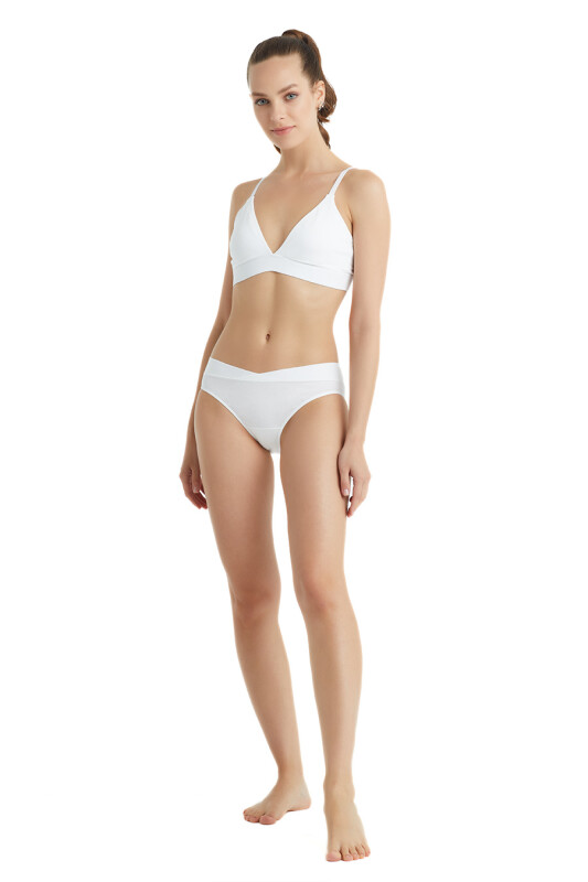 Kadın Organik Pamuk Külot 1562 - Beyaz - 2