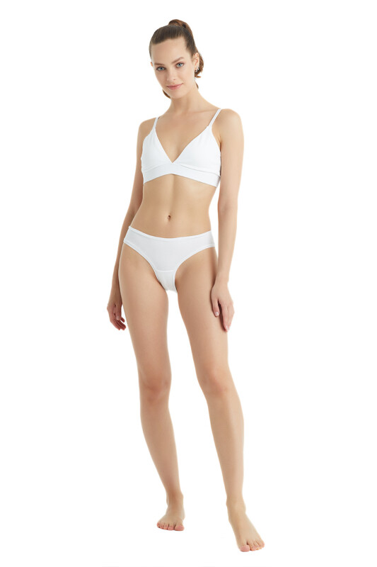 Kadın Organik Pamuk Külot 1563 - Beyaz - 6