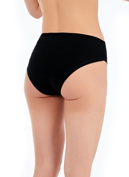 Kadın Organik Pamuk Külot 1563 - Siyah - Blackspade (1)