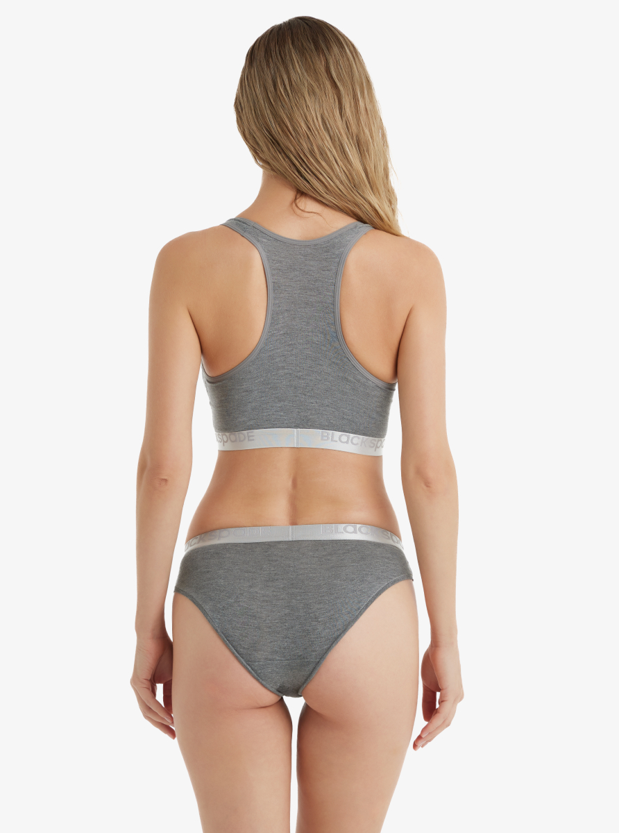 Kadın Slip Külot Silver 1620 - Gri Melanj - 2