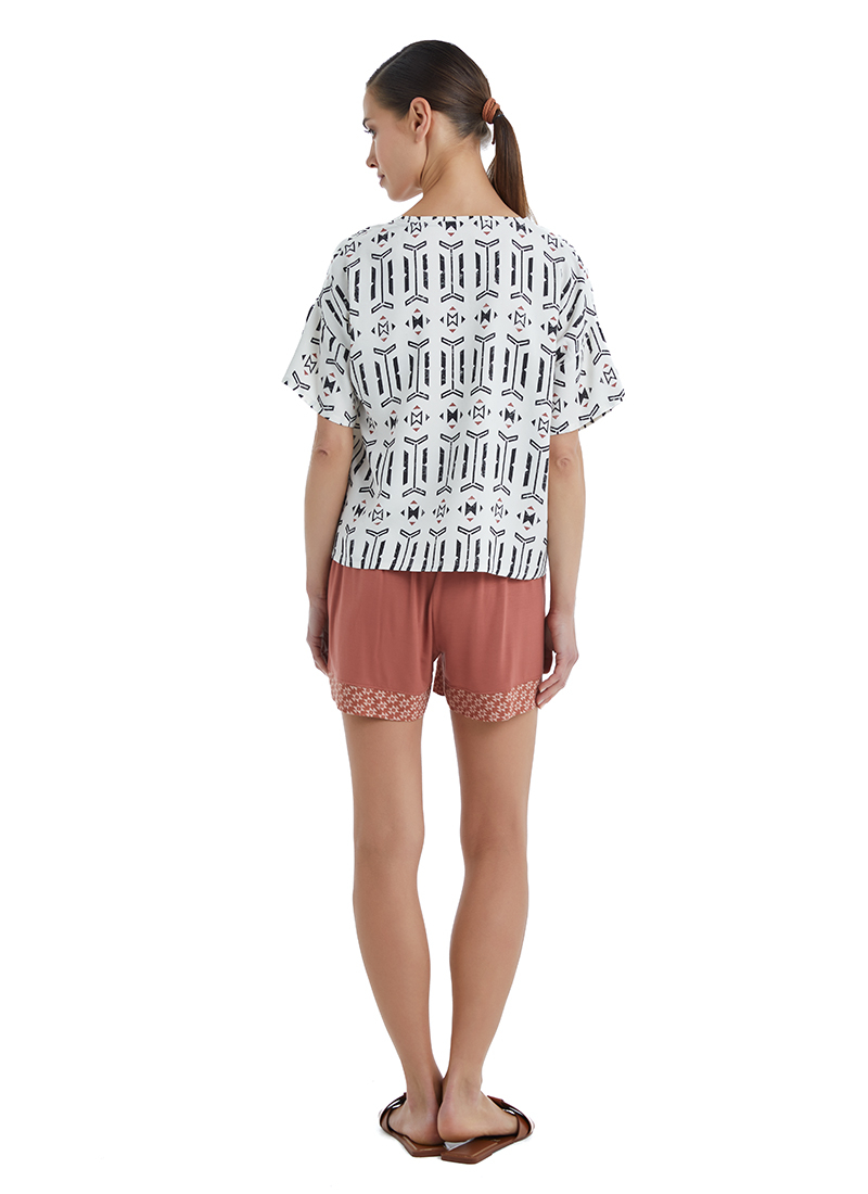 Kadın Şort 51386 - Kahverengi - Blackspade (1)