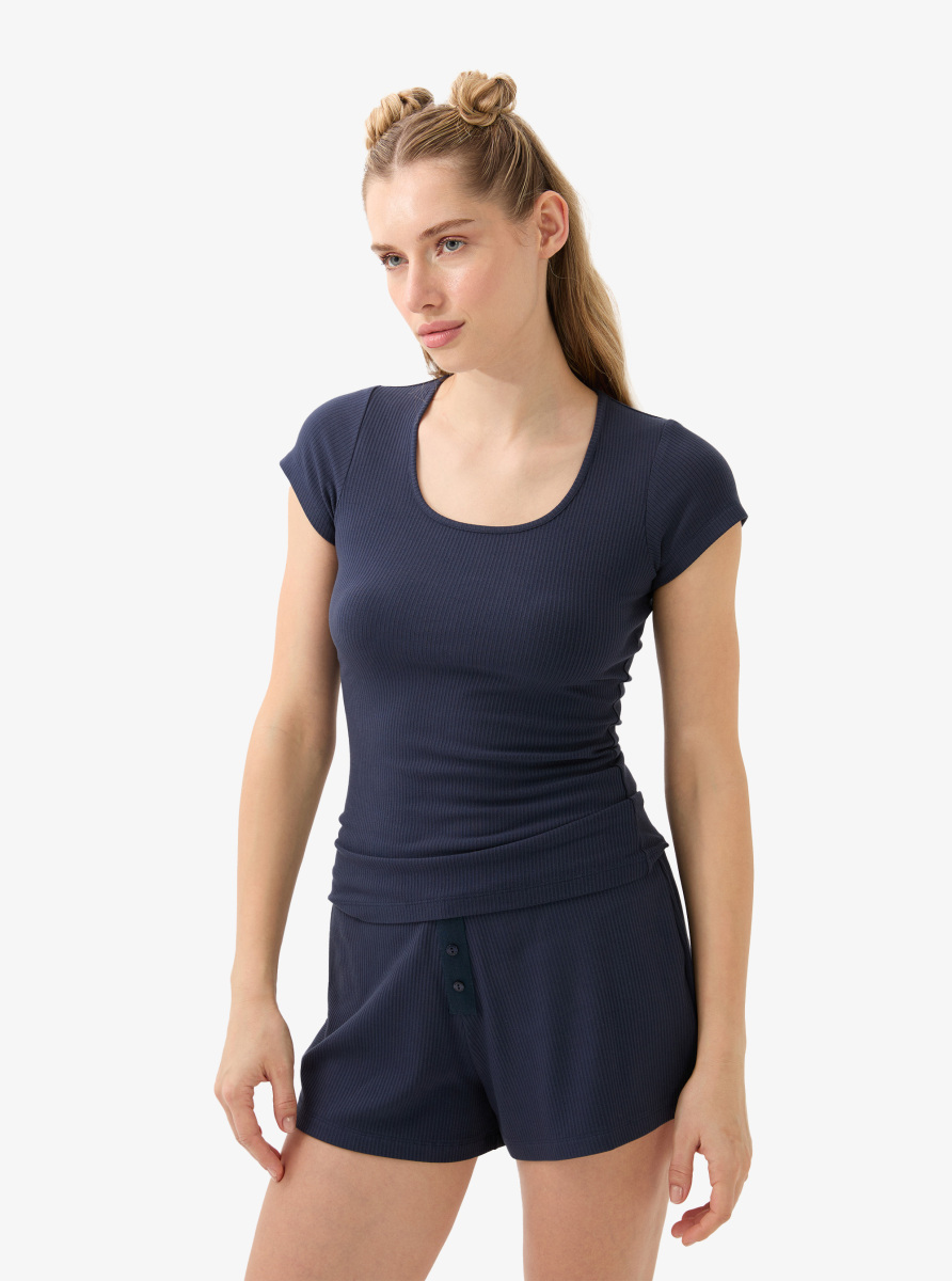 Kadın Şort 51922 - Lacivert - 4