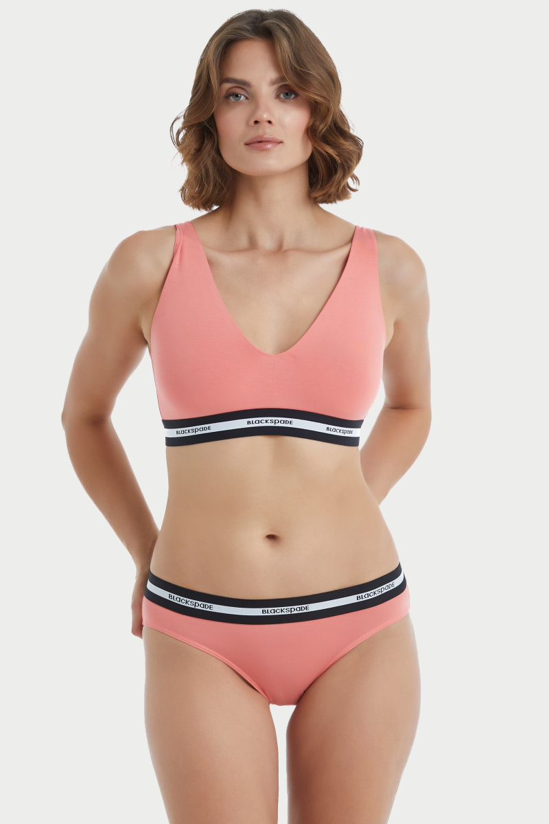 Kadın Spor Sütyen 51324 - Mercan - Blackspade