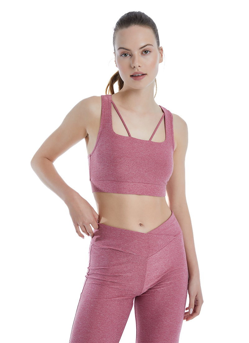 Kadın Spor Sütyen 70524 - Bordo - 1