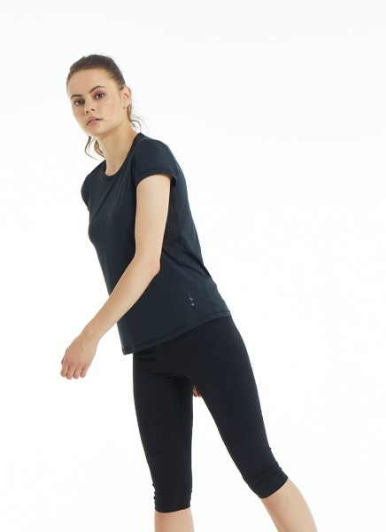 Kadın Spor Tişört 70318 - Siyah - 4