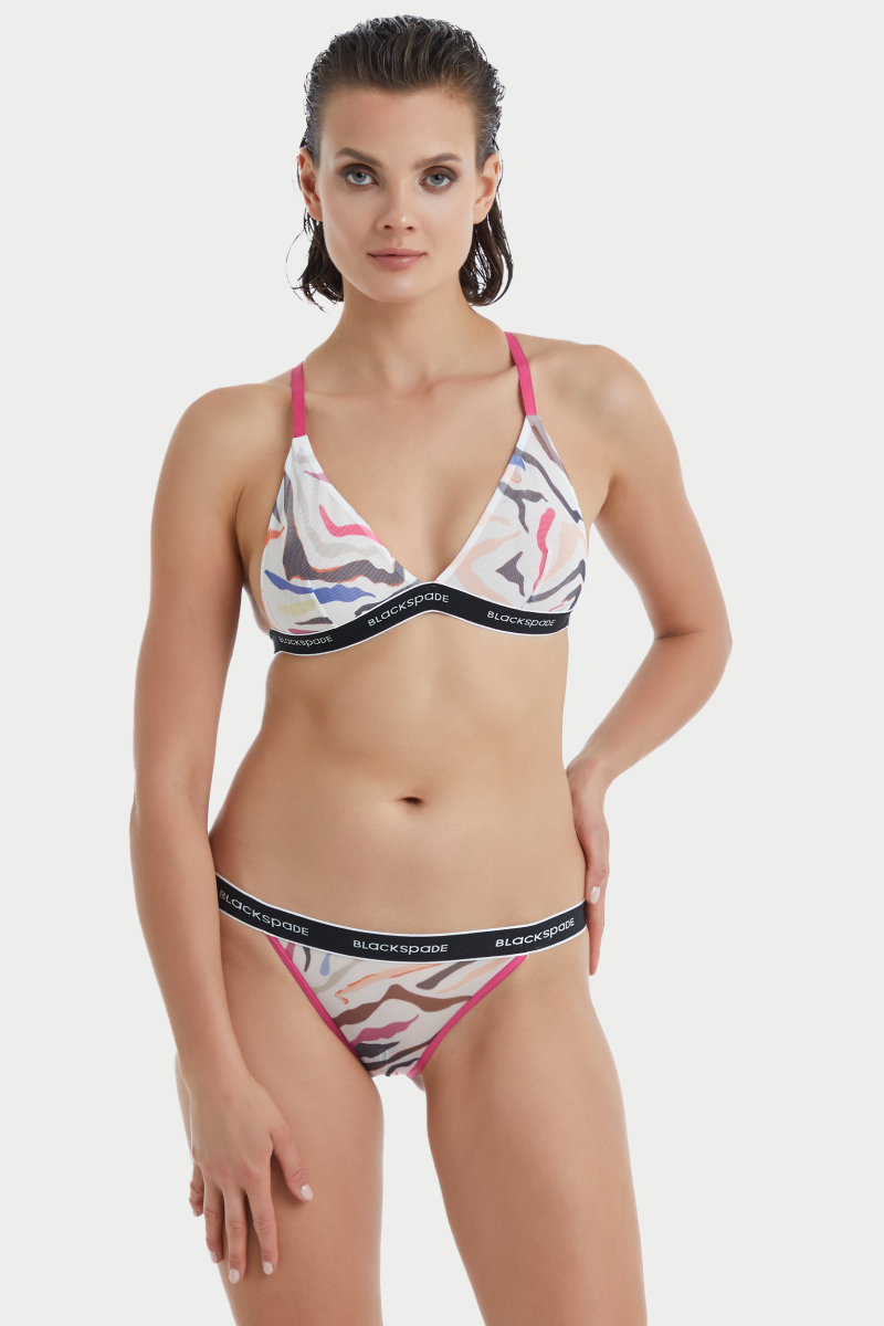 Kadın Sütyen 60427 - Renkli Desenli - Blackspade