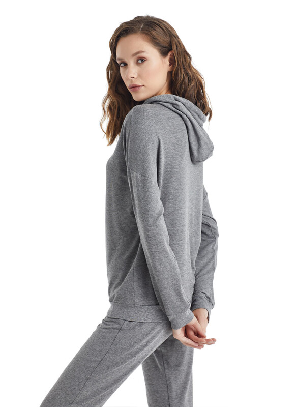 Kadın Sweatshirt 51243 - Antrasit - 2
