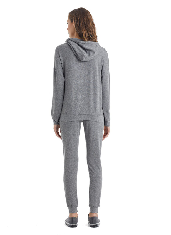 Kadın Sweatshirt 51243 - Antrasit - 4