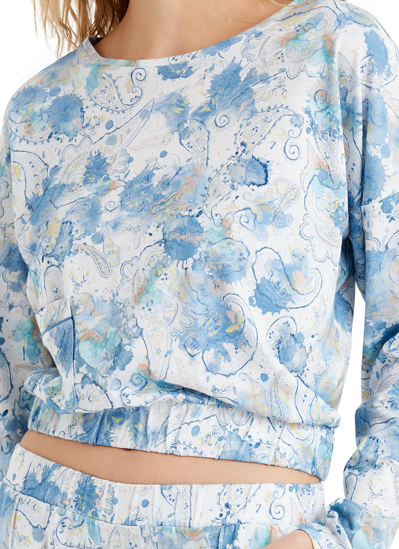 Kadın Sweatshirt 51628 - Baskılı - Blackspade (1)