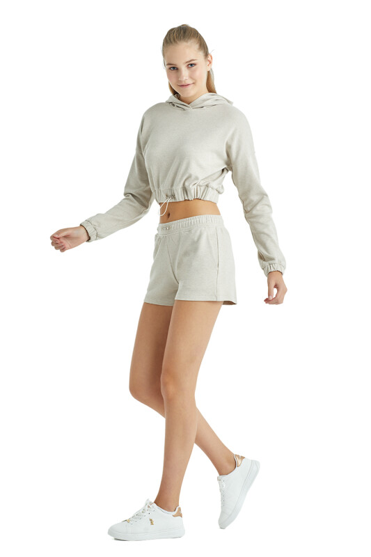 Kadın Sweatshirt 60148 - Bej - 4