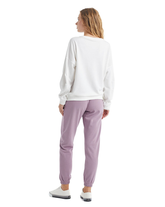 Kadın Sweatshirt 60307 - Beyaz - 2