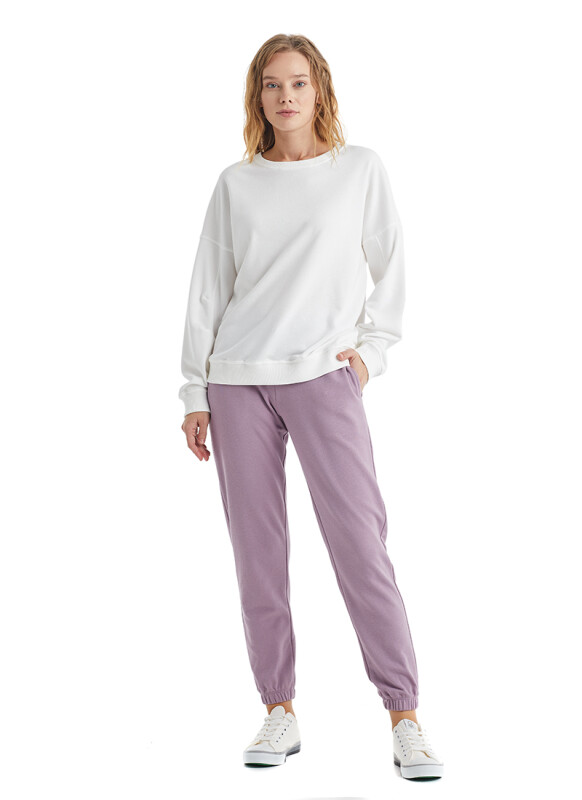 Kadın Sweatshirt 60307 - Beyaz - 1