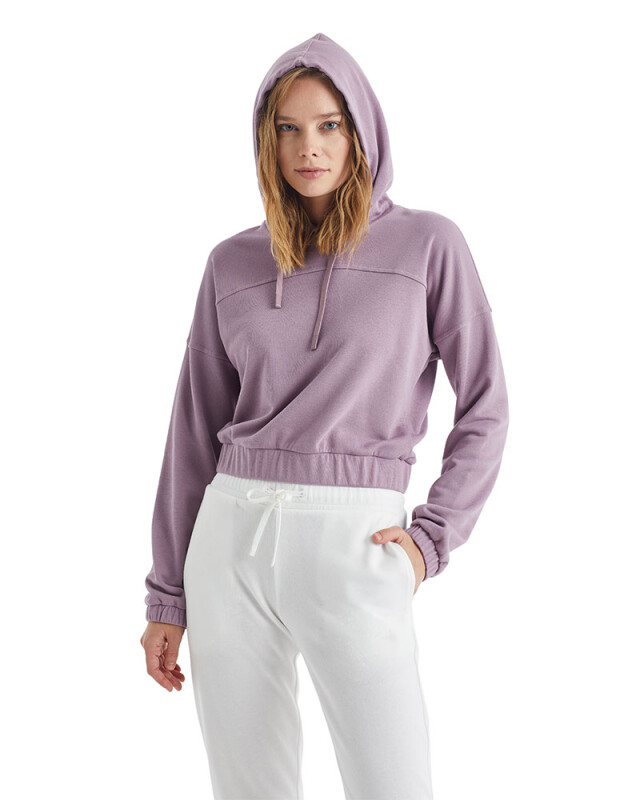 Kadın Sweatshirt 60308 - Lila - 3