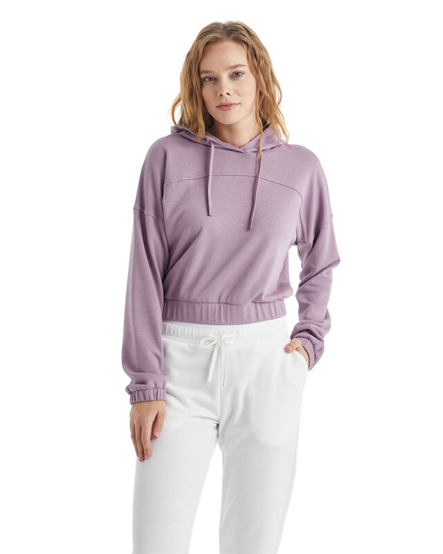 Kadın Sweatshirt 60308 - Lila - 1