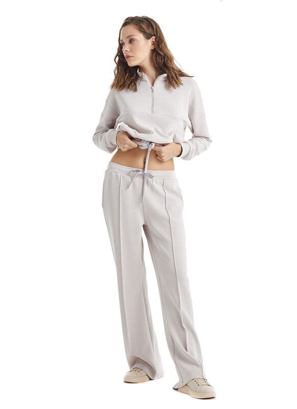 Kadın Sweatshirt 60312 - Bej - 3