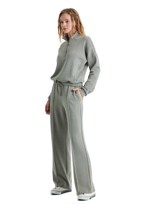 Kadın Sweatshirt 60312 - Yeşil - 3