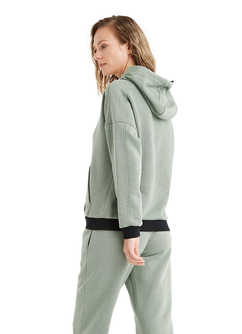 Kadın Sweatshirt 60479 - Yeşil - 2