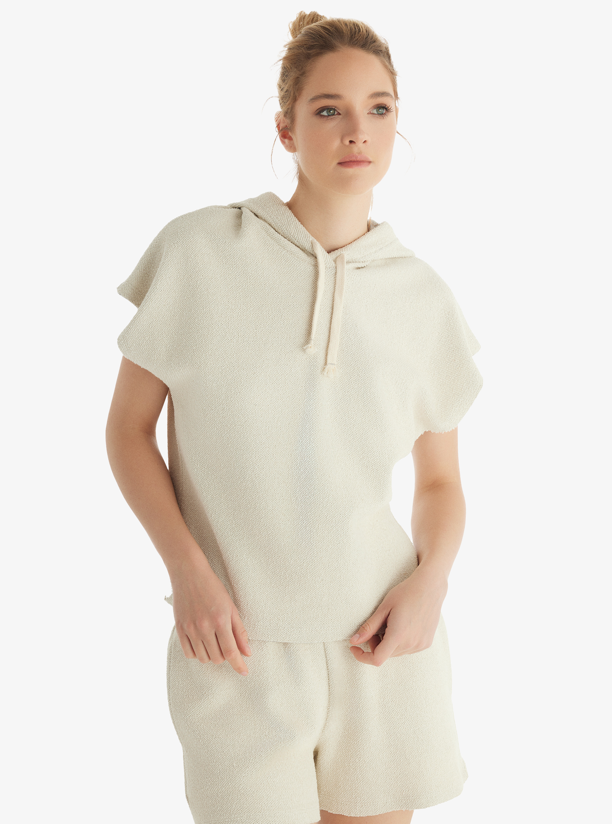 Kadın Sweatshirt 60554 - Gri Melanj - Blackspade