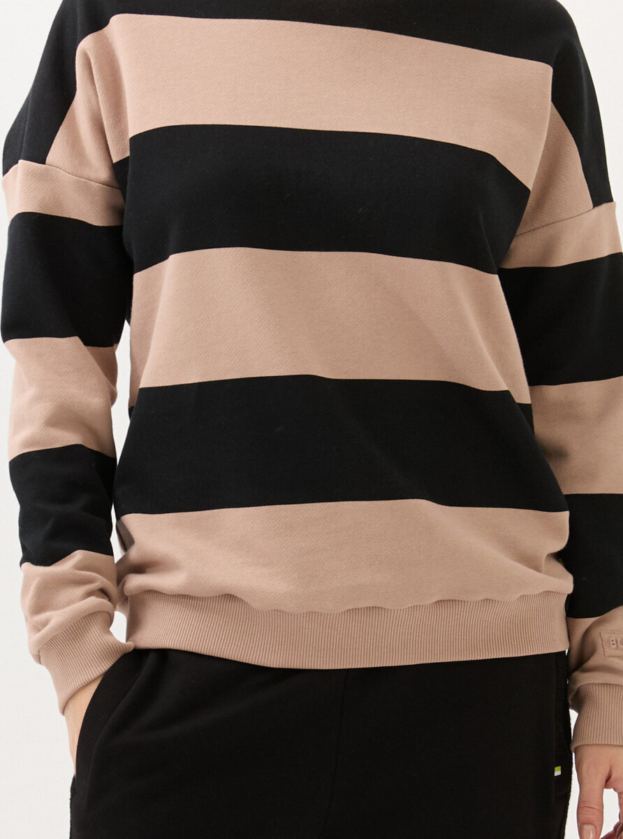 Kadın Sweatshirt 60592 - Siyah - 4