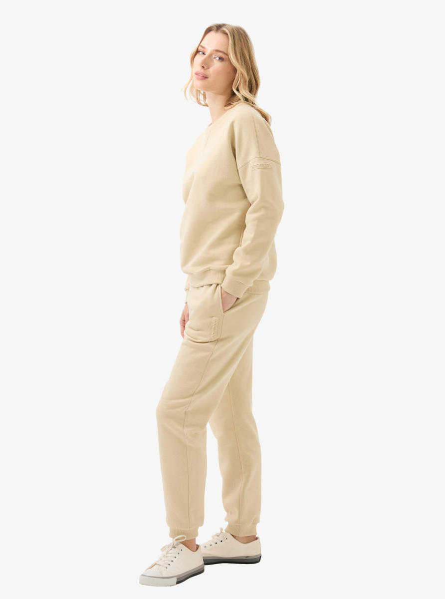 Kadın Sweatshirt 60604 - Krem - 5