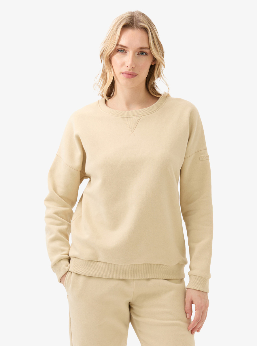 Kadın Sweatshirt 60604 - Krem - Blackspade