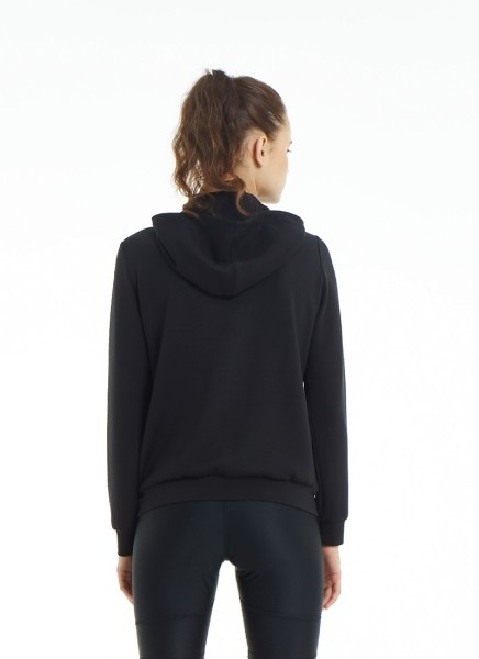 Kadın Sweatshirt 70313 - Siyah - 7