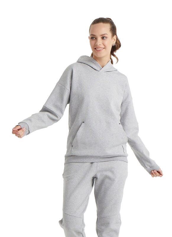 Kadın Sweatshirt 80015 - Gri - 1