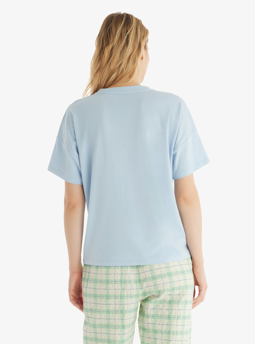 Kadın T-Shirt 60547 - Mavi - Blackspade (1)