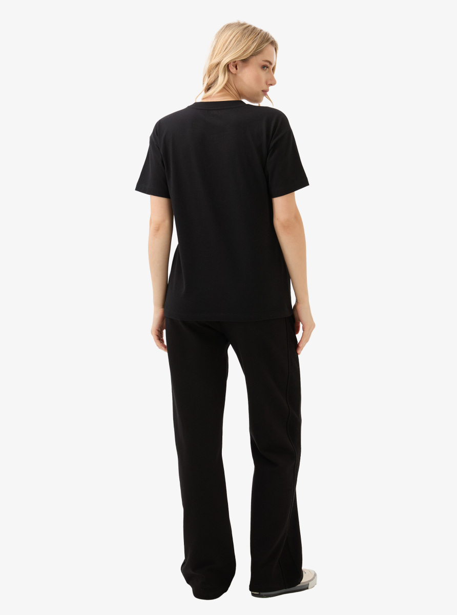 Kadın T-Shirt 60580 - Siyah - 6