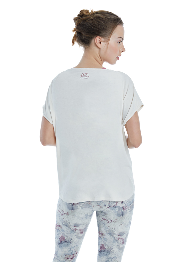 Kadın T-Shirt 70527 - Krem - 2