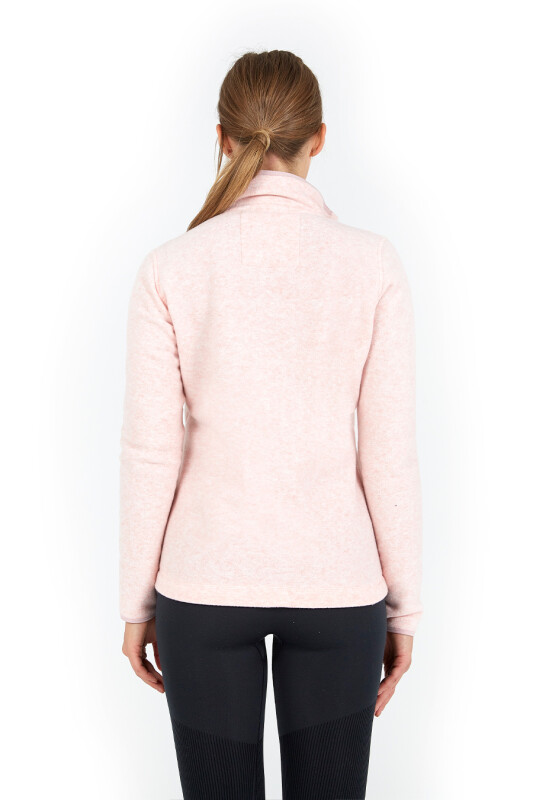 Kadın Fermuarlı Termal Polar Sweatshirt 2. Seviye 50461 - Pembe - 2