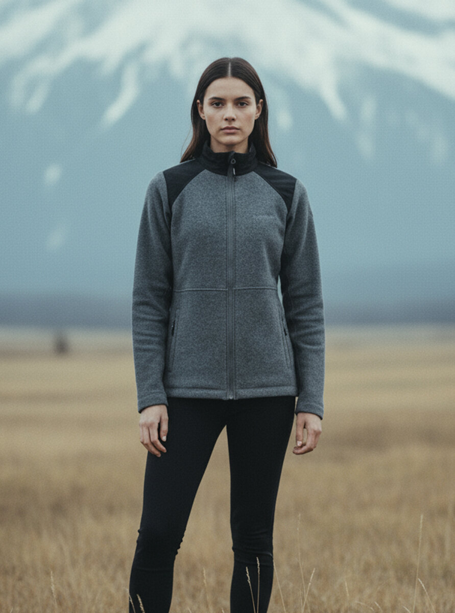 Kadın Polar Sweatshirt 50943 - Antrasit - Blackspade