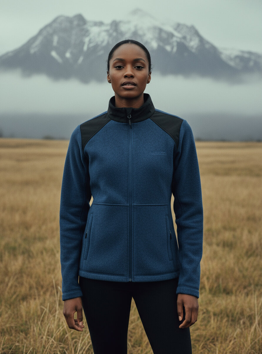 Kadın Polar Sweatshirt 50943 - Lacivert - Blackspade