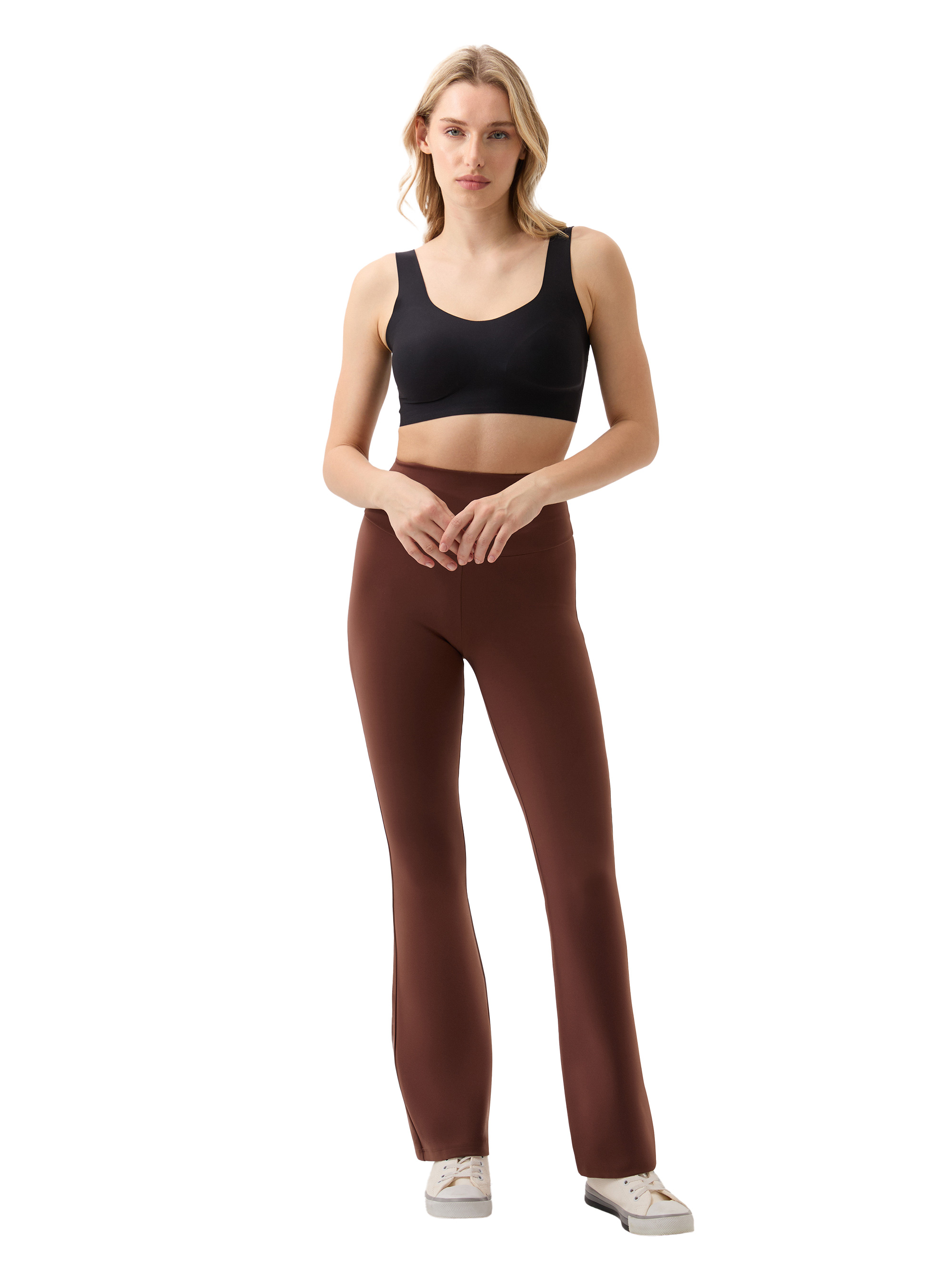 Kadın Tayt 70580 - Kahverengi - 2